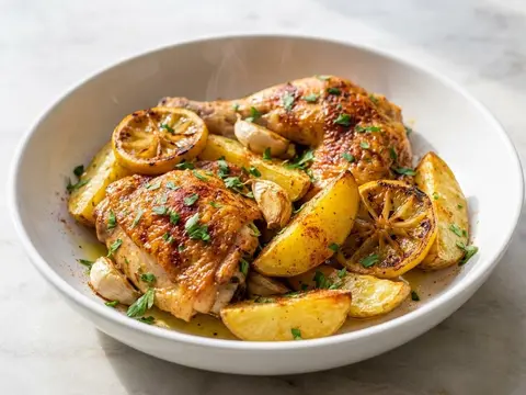 Baked Chicken Potato Herb