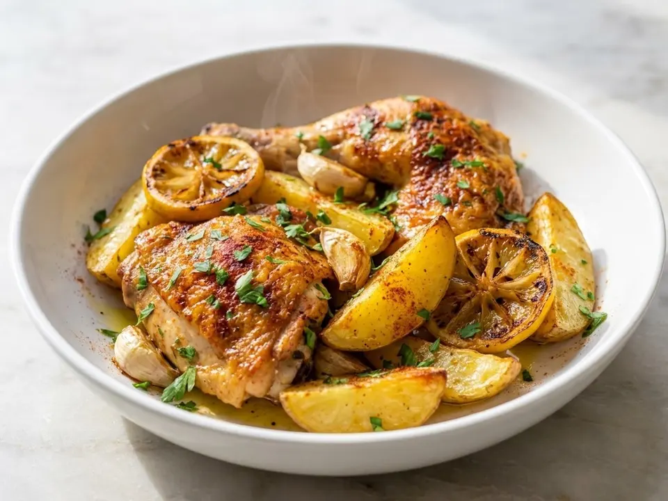 Baked Chicken Potato Herb