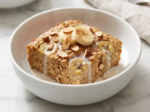Banana Almond Breakfast Bake