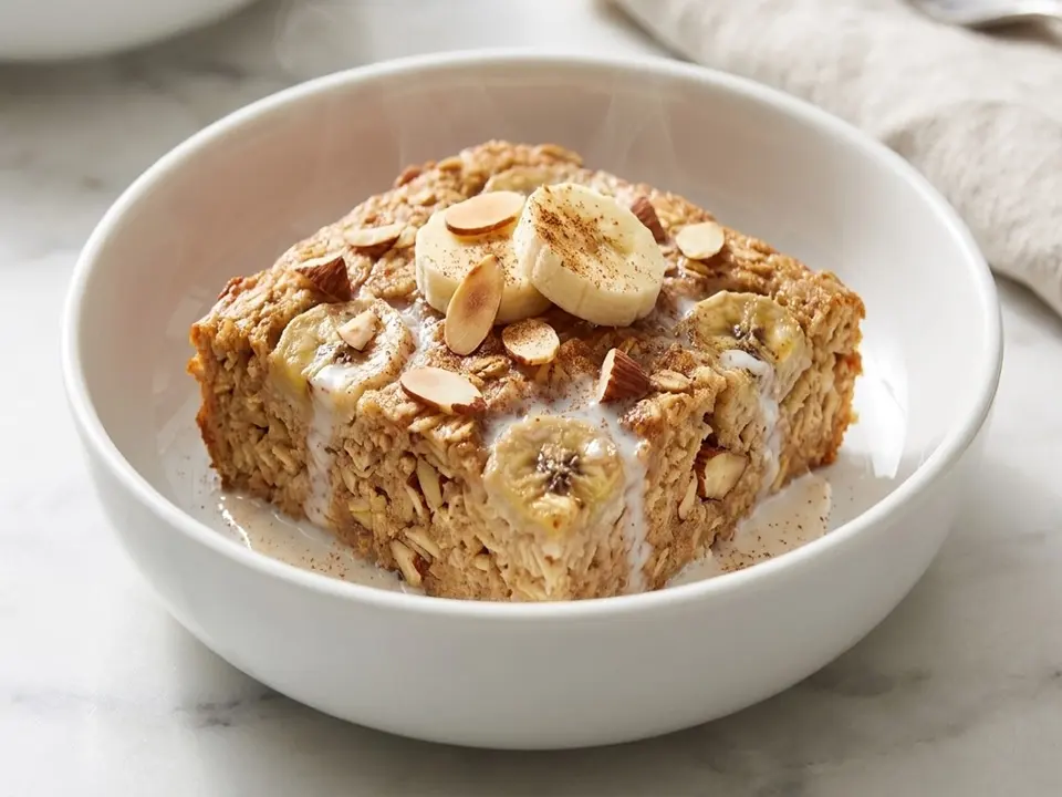 Banana Almond Breakfast Bake