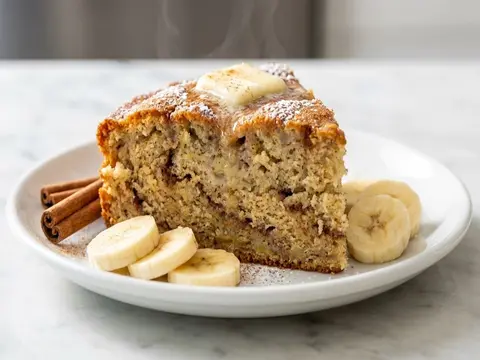 Banana Cinnamon Skillet Cake