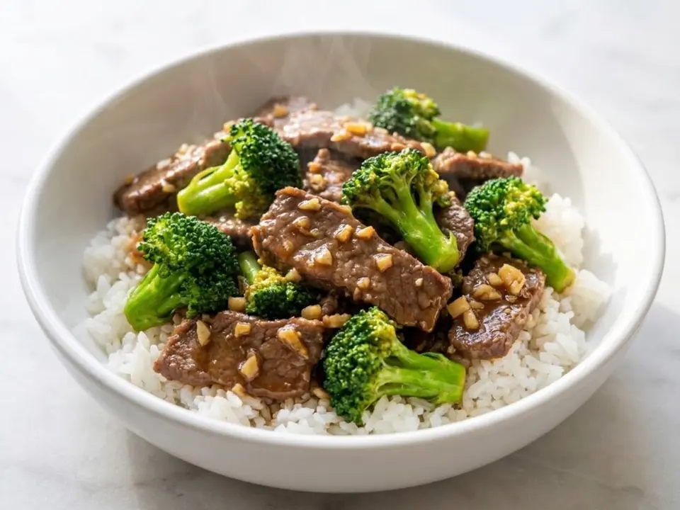 Beef Broccoli Rice Bowl