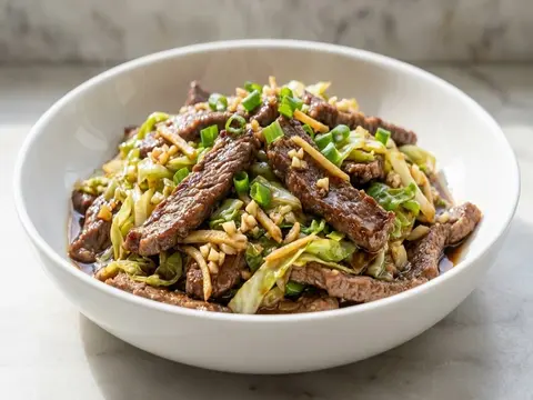Beef Cabbage Soy Stir-Fry