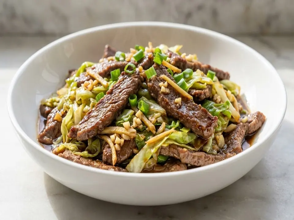 Beef Cabbage Soy Stir-Fry