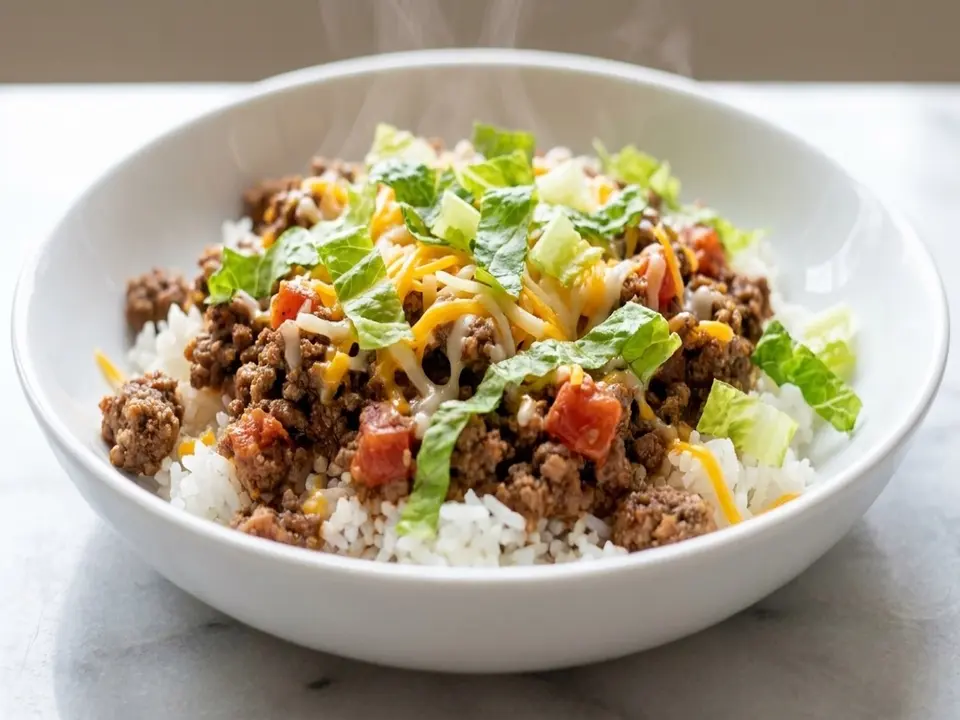 Beef Taco Skillet Bowl