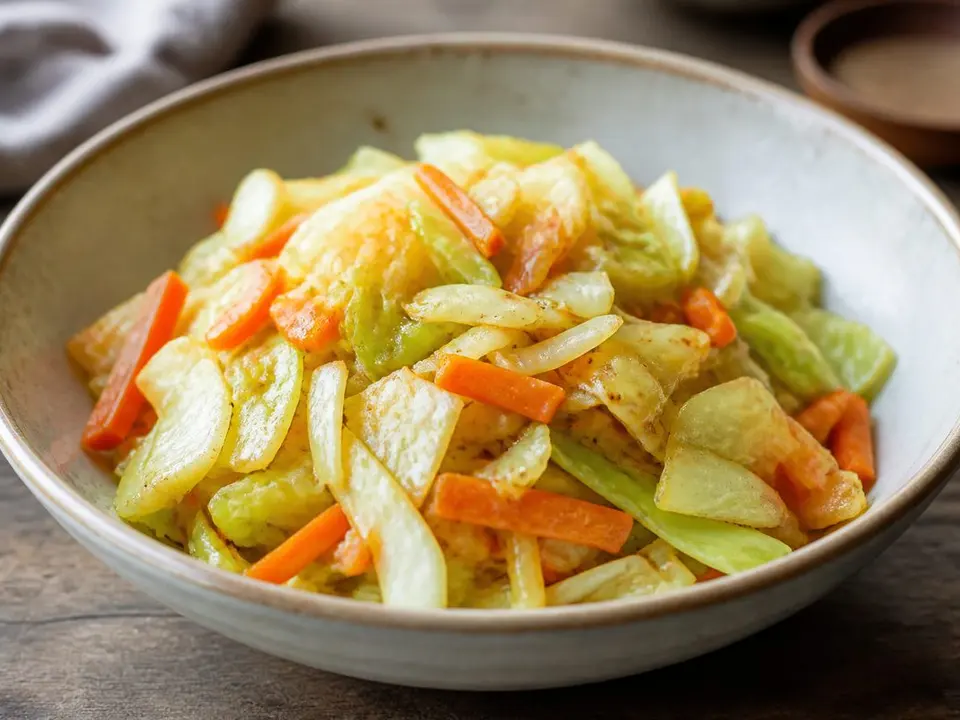 Cabbage Carrot Stir Fry