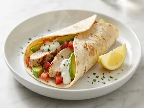 Chicken Avocado Tortilla Wrap