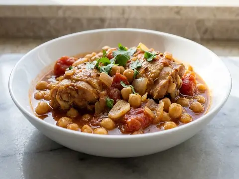 Chicken Chickpea Tomato Stew
