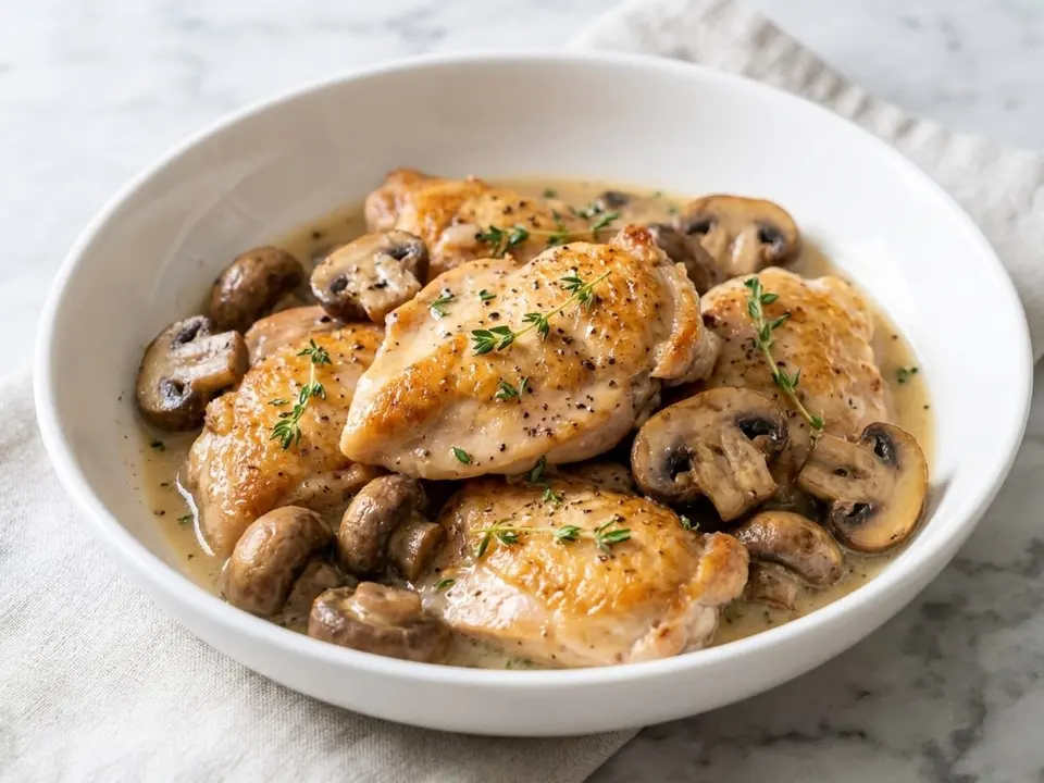 Chicken Wine Mushroom