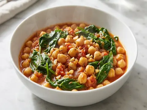 Chickpea Spinach Cumin Curry