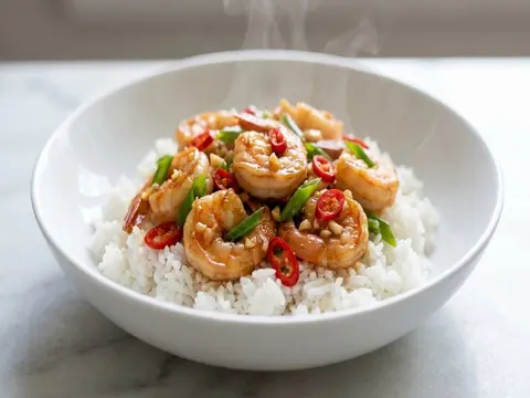 Chili Garlic Shrimp Rice
