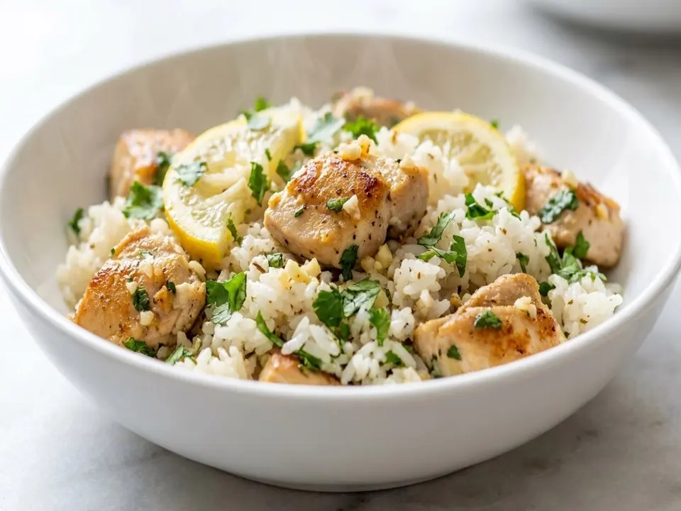 Cilantro Chicken Rice Skillet