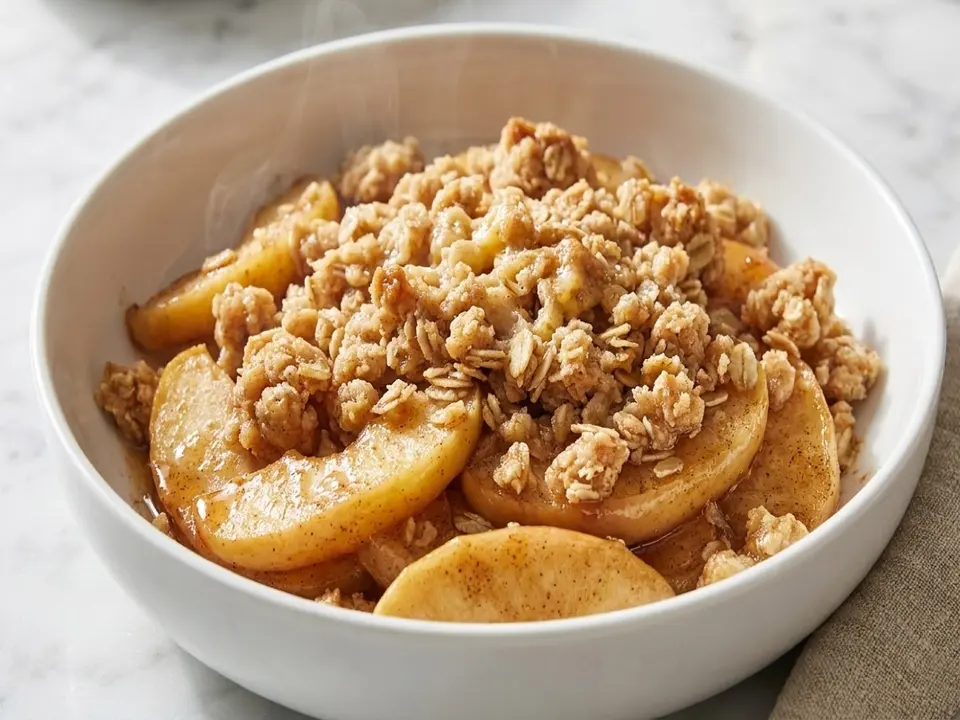 Cinnamon Apple Skillet Crumble