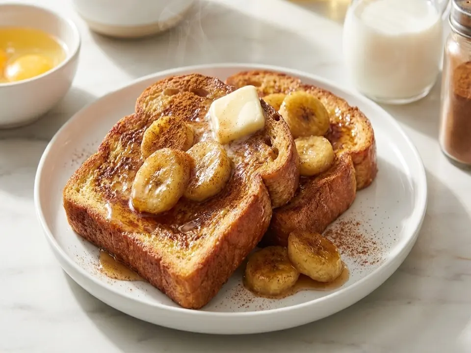 Cinnamon Banana French Toast