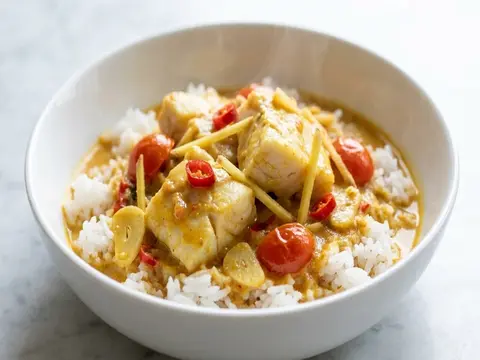 Coconut Fish Curry Bowl