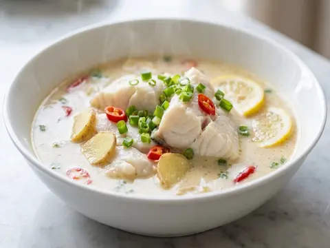 Coconut Fish Lime Soup