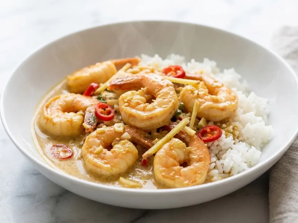 Coconut Shrimp Curry Bowl