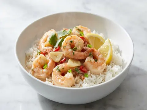 Coconut Shrimp Rice Bowl