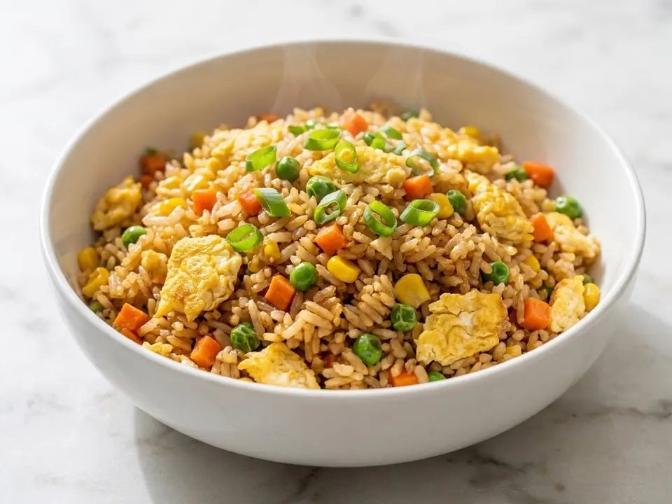 Egg Vegetable Fried Rice Skillet