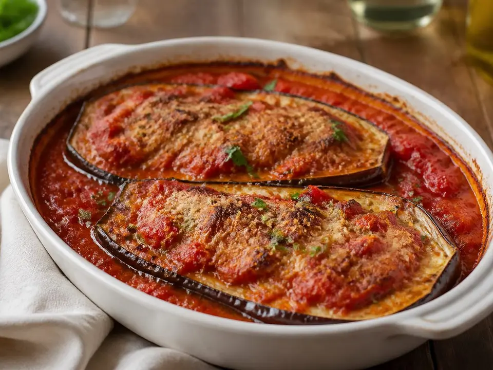 Eggplant Tomato Bake