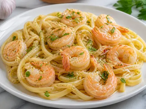 Garlic Shrimp Pasta