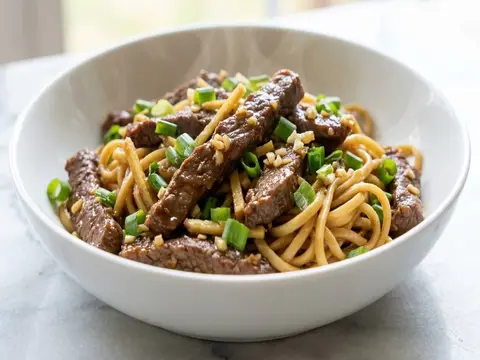 Ginger Beef Noodle Bowl