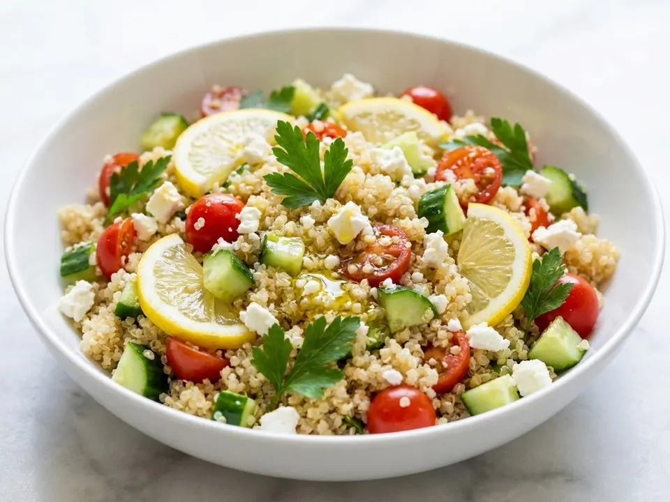 Greek Quinoa Feta Salad
