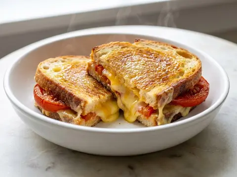 Grilled Cheese Tomato Sandwich