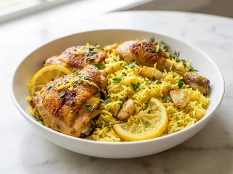 Halal Chicken Lemon Rice