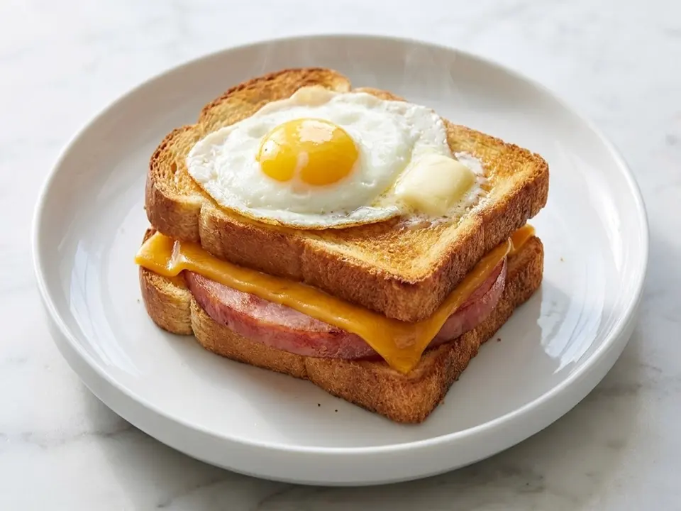 Ham Egg Cheese Toast