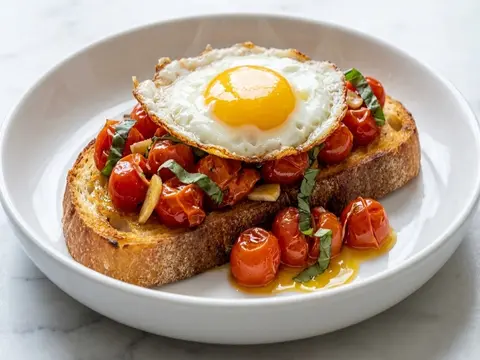 Herbed Tomato Egg Toast