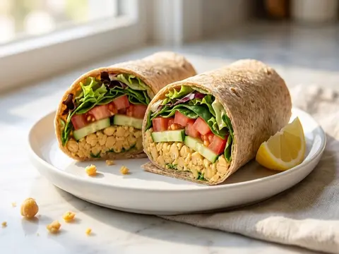 Chickpea Veggie Wrap