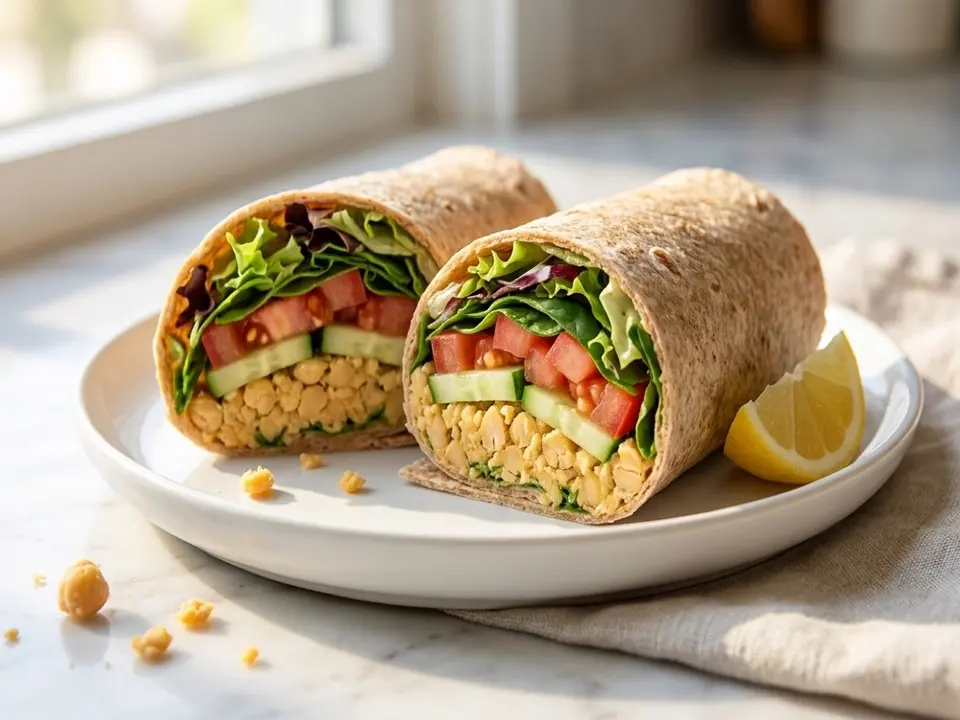Chickpea Veggie Wrap