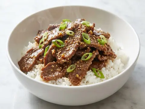 Soy Sesame Beef Rice
