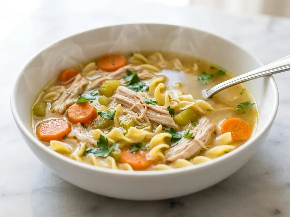 Leftover Turkey Noodle Soup