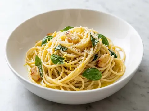 Lemon Basil Spaghetti