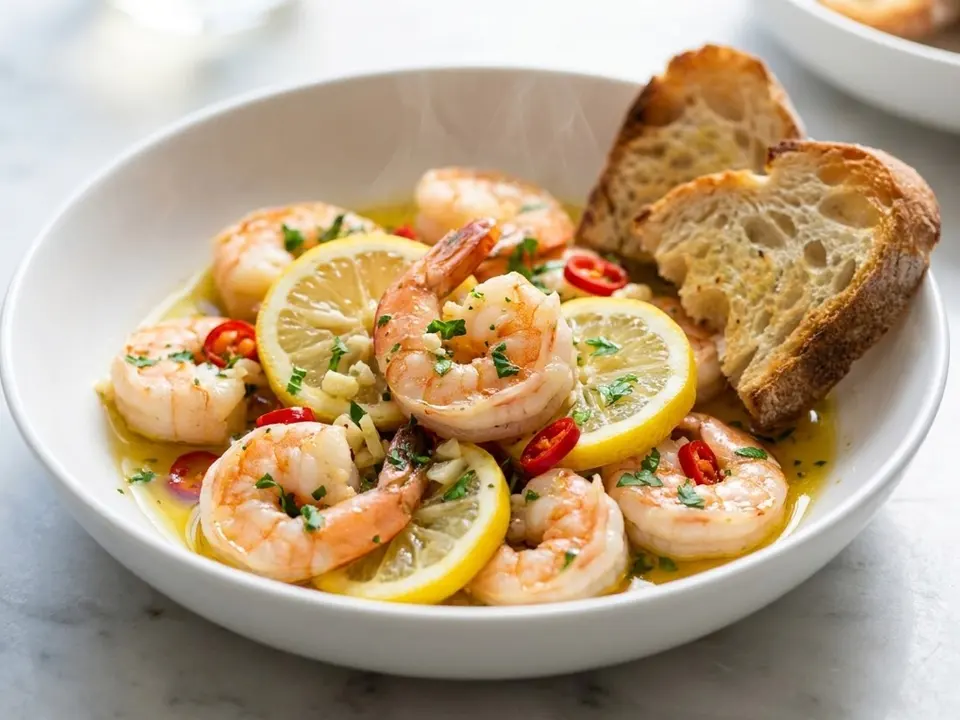 Lemon Herb Baked Shrimp