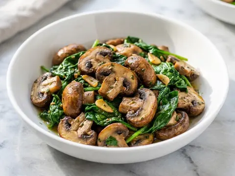 Mushroom Spinach Skillet