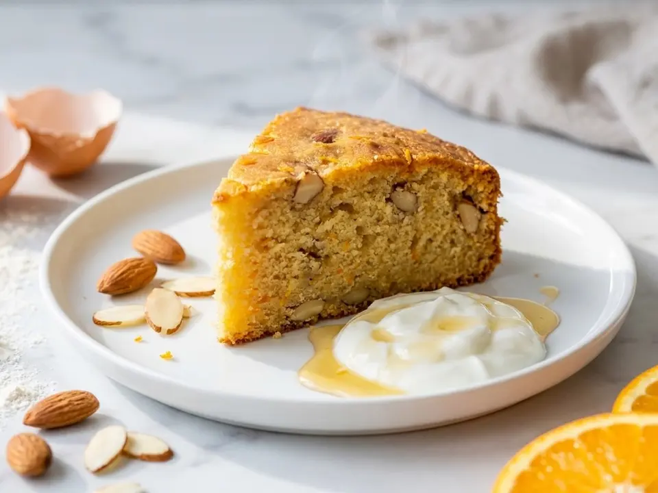 Orange Almond Yogurt Cake