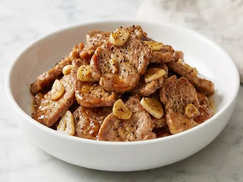 Pork Garlic Stir-Fry
