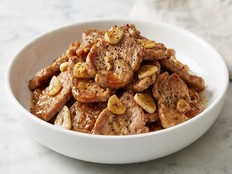 Pork Garlic Stir-Fry