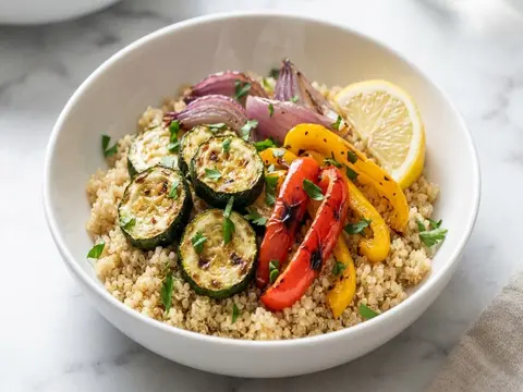 Roasted Veggie Quinoa Bowl