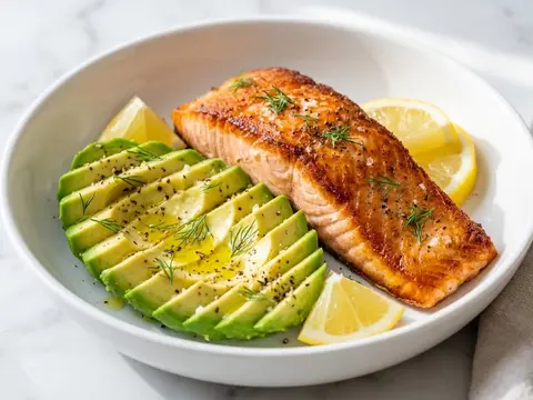 Salmon Avocado Plate
