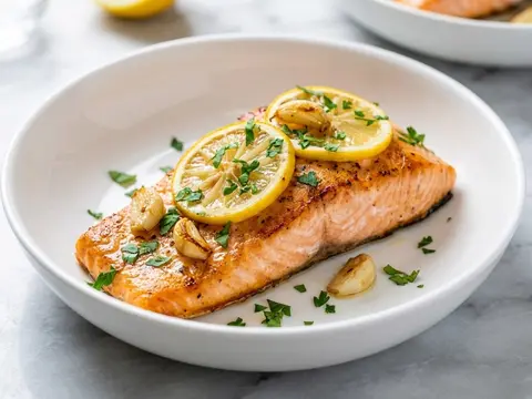 Salmon Lemon Herbs