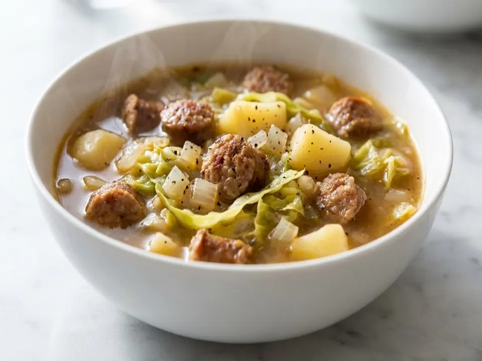 Sausage Cabbage Potato Soup
