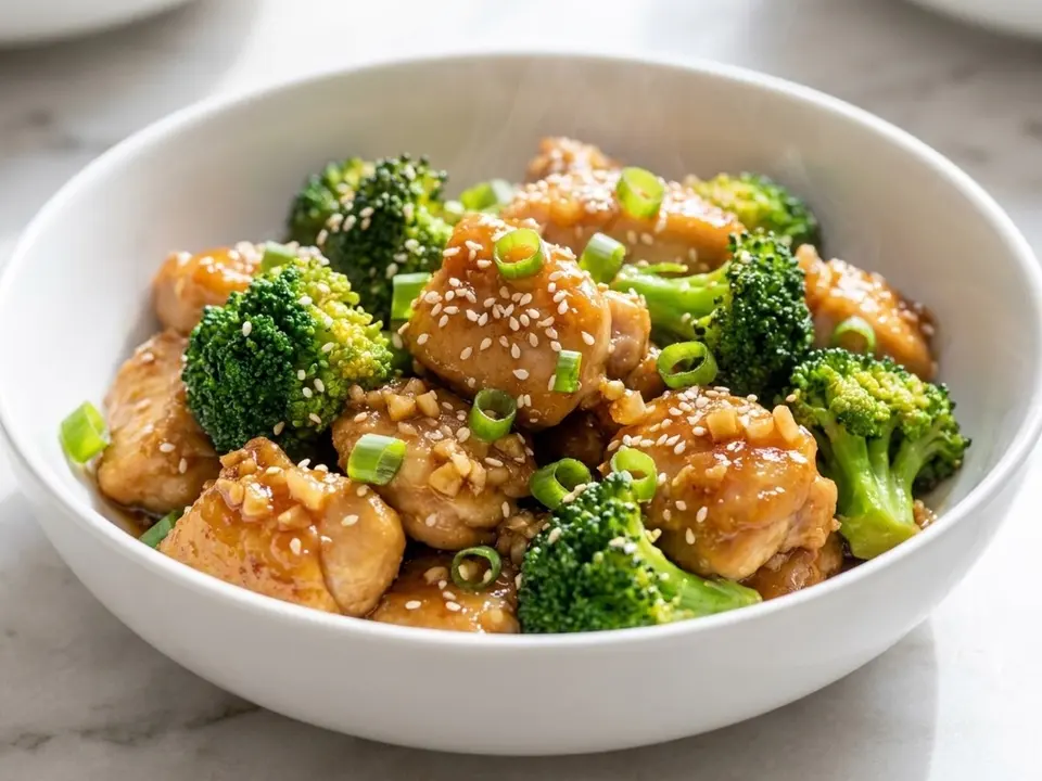 Sesame Chicken Broccoli Bowl