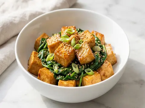 Sesame Tofu Greens