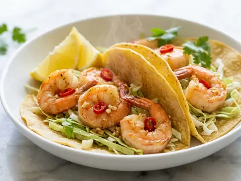 Shrimp Cabbage Taco Skillet