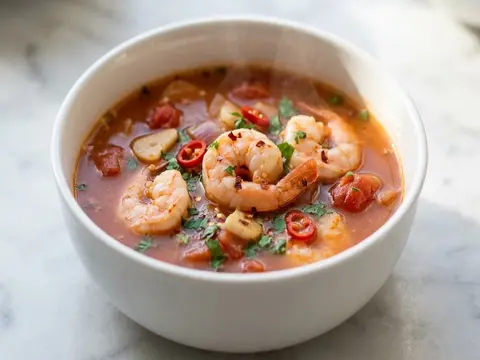 Shrimp Tomato Garlic Soup