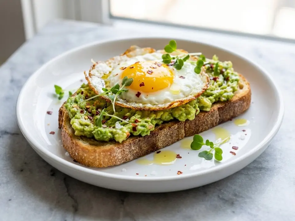 Smashed Avocado Egg Toast